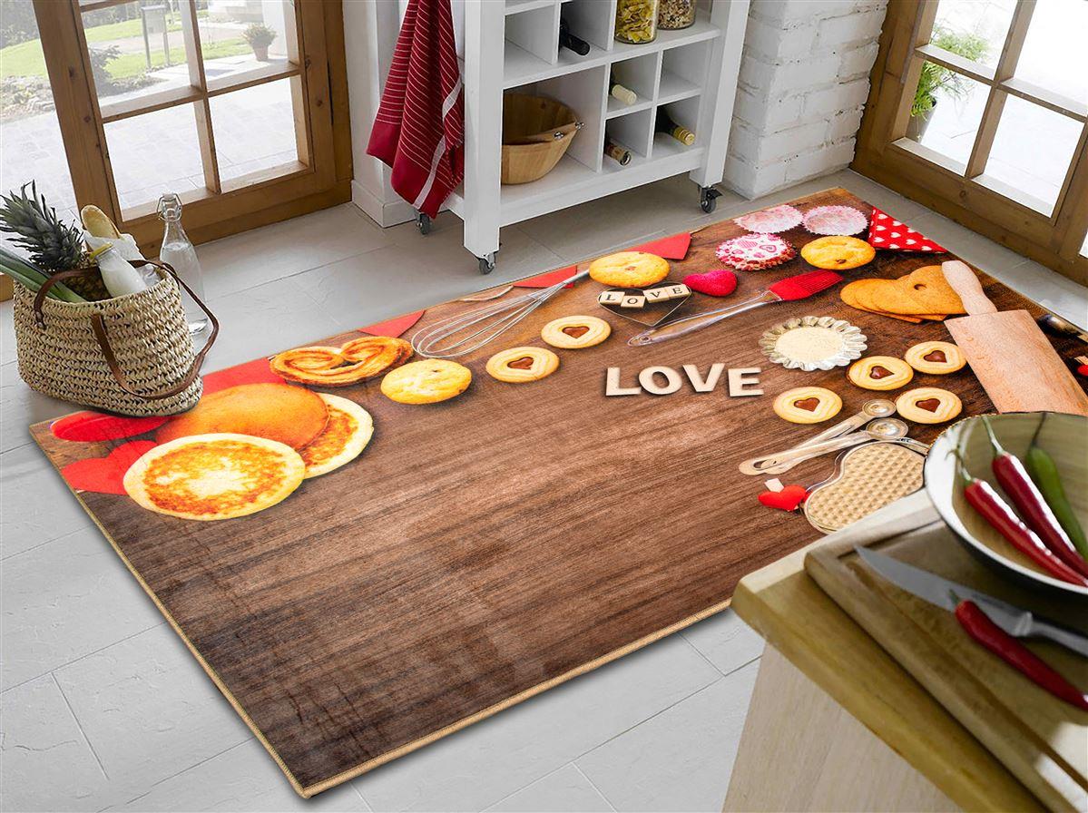 DimCol Χαλάκι Κουζίνας Polyester 67x150εκ. Cookies 268 DimCol (Ύφασμα: Polyester) - DimCol - 33463057014