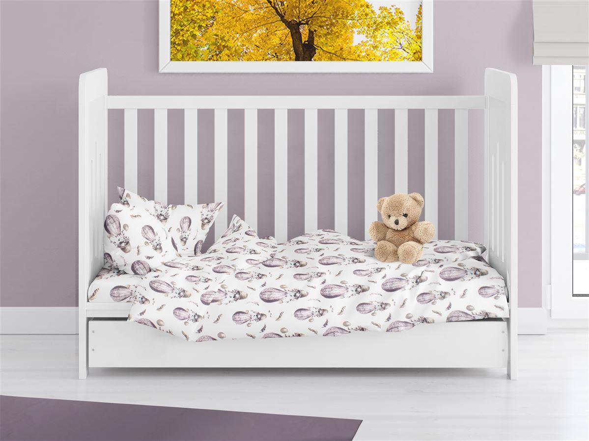 DimCol Πάπλωμα Φανελένιο Κούνιας 120x160εκ. Hot Air Balloon 98 Lilac DimCol (Ύφασμα: Φανέλα, Χρώμα: Λιλά, Μέγεθος: Κούνιας) - DimCol - 31211121012