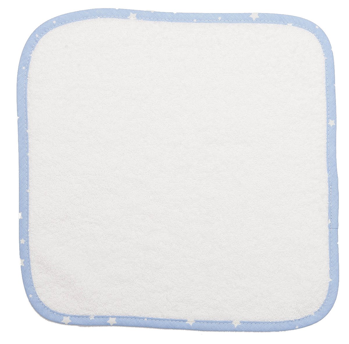 Λαβέτα Ώμου Βαμβακερή 03 Λευκή-Σιέλ 30X30 DimCol (Σετ 6 Τεμάχια)...