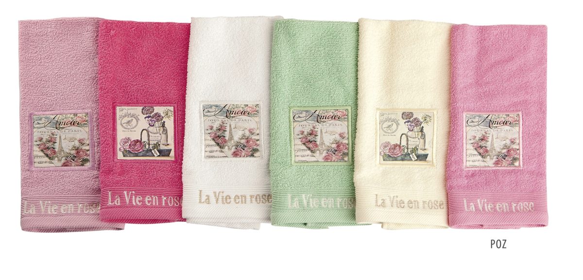 DimCol - ΣΗΜΑΝΤΙΚΟ: Σε περίπτωση διαφοράς τιμής από το κατάστημα ισχύει παντα και μόνο η τιμή του καταστήματος Σετ Πετσέτες 2 τμχ Βαμβακερές Vintage 01 Ροζ DimCol (Ύφ