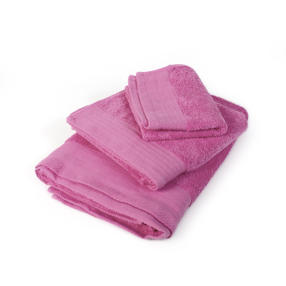 Πετσέτα Βαμβακερή Πενιέ Μεμονωμένη Χεριών 40x60εκ. Ροζ DimCol (Ύφασμα: Βαμβάκι...