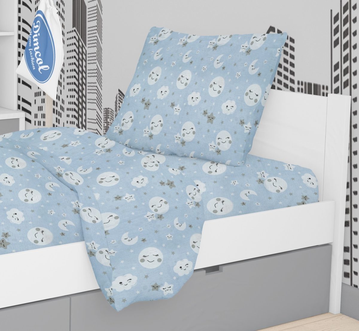 Μαξιλαροθήκη Παιδική Φάκελος Βαμβακερή 50x70εκ. Smile 8