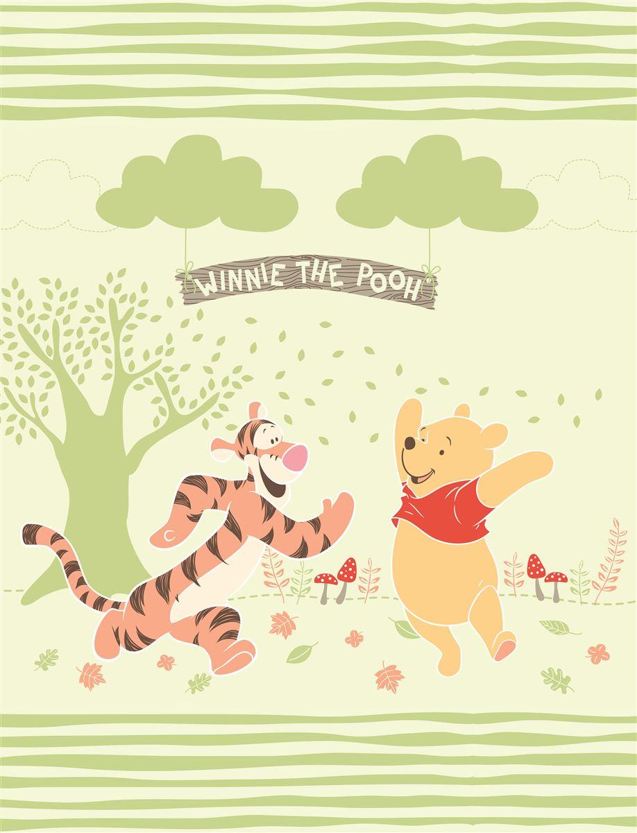 Κουβέρτα Κούνιας Βελουτέ 110x140εκ. Winnie 02 Forest Digital Print Disney...