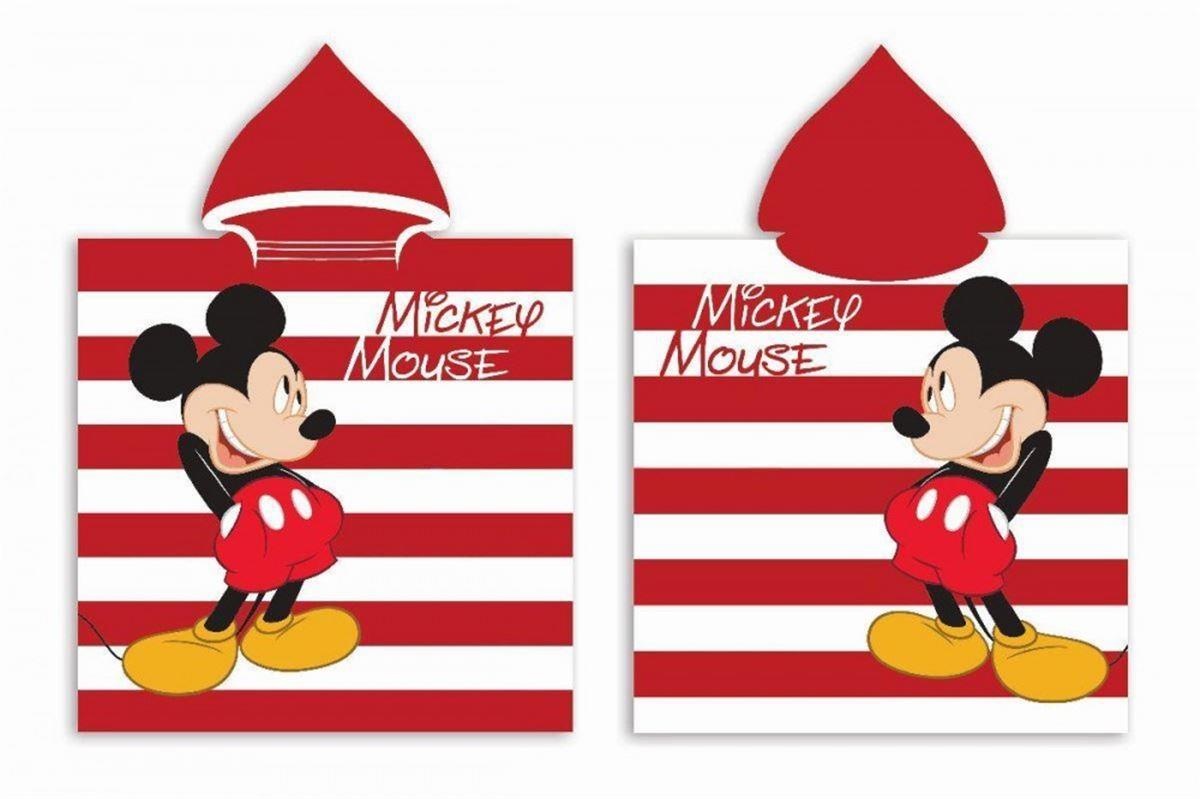 DimCol Πόντσο Παιδικό Βαμβακερό Βελουτέ 50x100εκ. Mickey 11 Disney DimCol (Ύφασμα: Βαμβάκι 100%, Μέγεθος: Παιδικά) - DimCol - 2123813001001199
