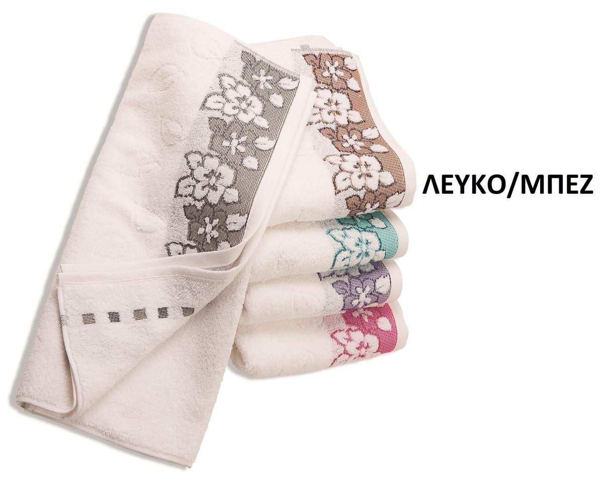 Πετσέτα Βαμβακερή Ζακάρ Μεμονωμένη Σώματος 70x140εκ. Ze