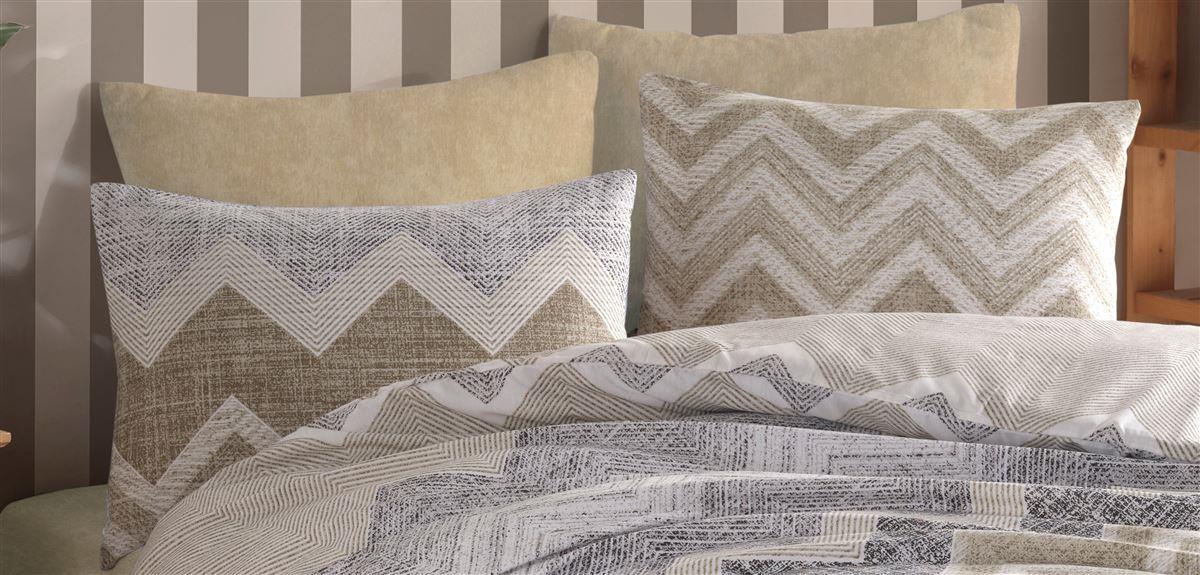 Μαξιλαροθήκη Φάκελος Polycotton 50x70εκ. Αθηνά 406 Beig