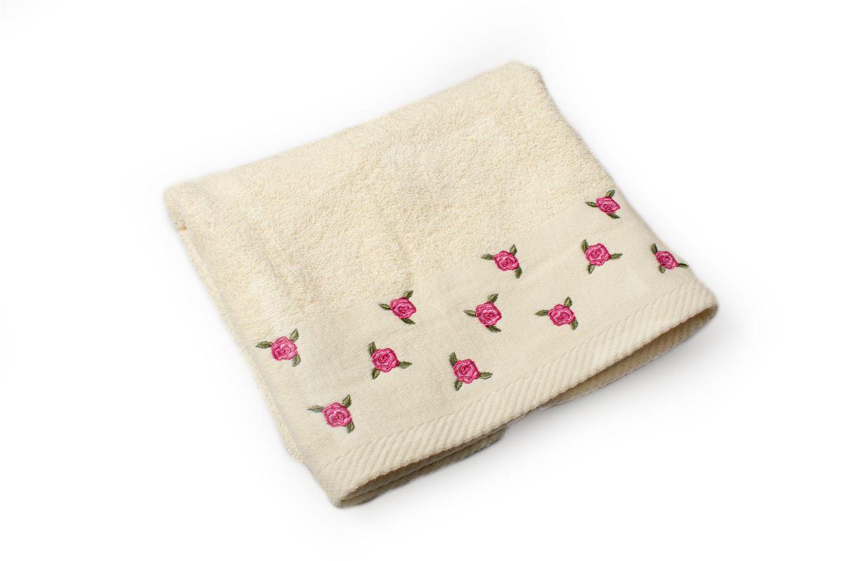 Πετσέτες Μπάνιου 24home - ΣΗΜΑΝΤΙΚΟ: Σε περίπτωση διαφοράς τιμής από το κατάστημα ισχύει παντα και μόνο η τιμή του καταστήματος Πετσέτα Βαμβακερή Μεμονωμένη Προσώπου 50x90εκ. Εκρού Με