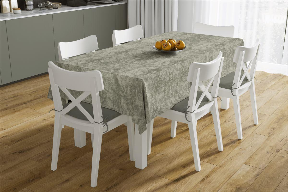 DimCol Σετ Τραπεζομάντηλο 140x140εκ. Με Runner 40x140εκ. Αλέκιαστο Polycotton Panama Shadow Olive DimCol (Χρώμα: Λαδί, Ύφασμα: 70% Βαμβάκι-30% Polyester) - DimCol - 33333353007