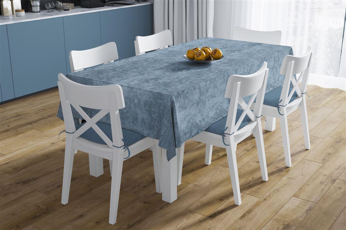DimCol Σετ Τραπεζομάντηλο 140x140εκ. Με Runner 40x140εκ. Αλέκιαστο Polycotton Panama Shadow Petrol DimCol (Χρώμα: Πετρόλ , Ύφασμα: 70% Βαμβάκι-30% Polyester) - DimCol - 33333353006