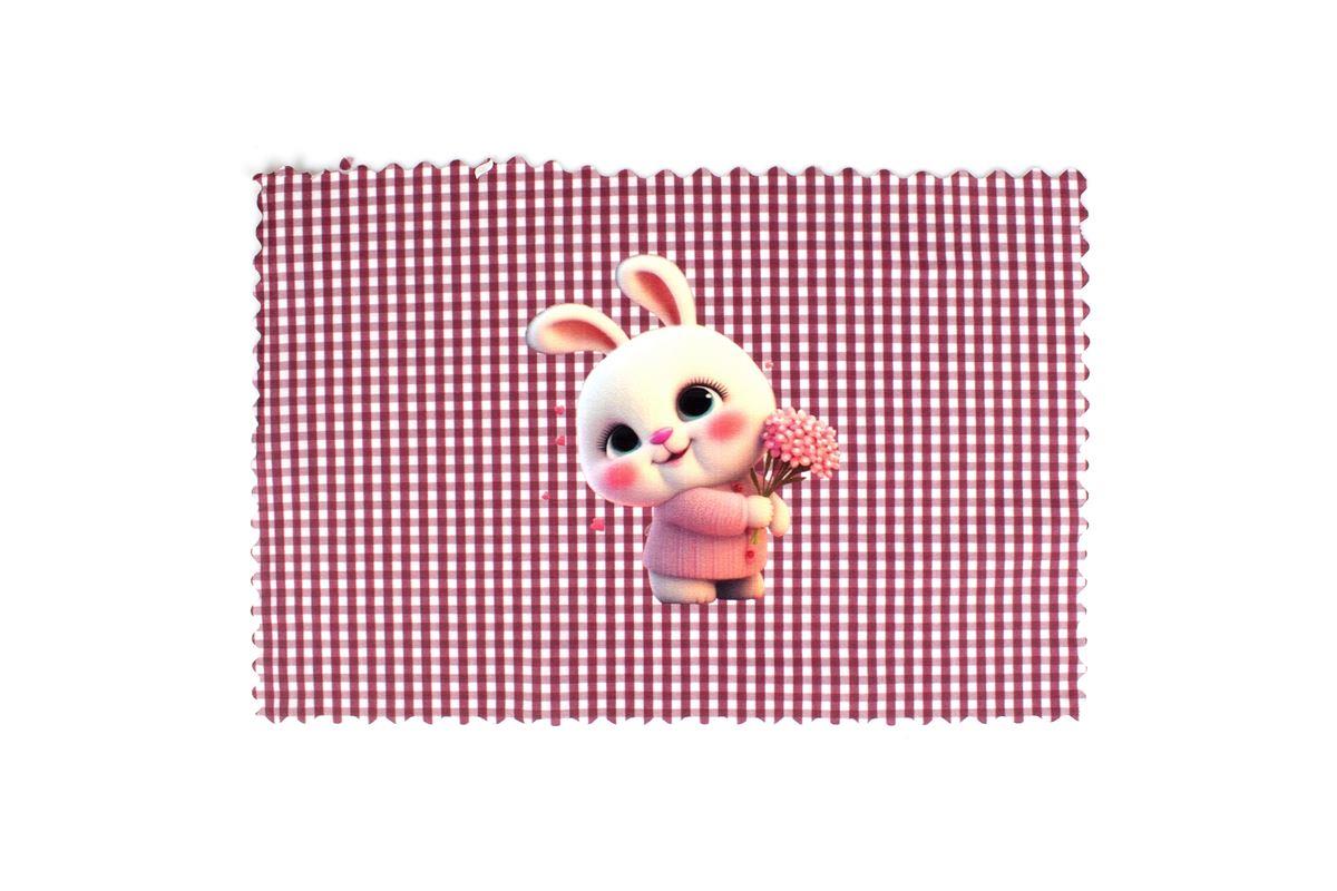 Σουπλά Παιδικό Polyester 35x50εκ. Cute Bunny 37 Μπορντώ