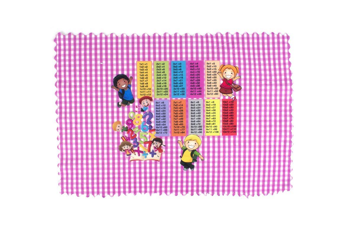 DimCol Σουπλά Παιδικό Polyester 35x50εκ. Multiplication Table 27 Λιλά DimCol (Σετ 6 Τεμάχια) (Ύφασμα: Polyester, Χρώμα: Λιλά) - DimCol - 31463767013