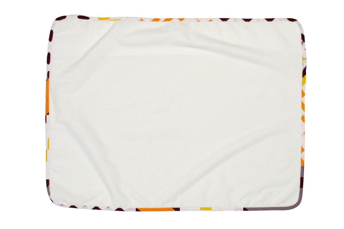 Σελτεδάκι Αδιάβροχο Βαμβακερό Πορτοκαλί-Μπορντώ 67x90εκ. DimCol (Σετ 6 Τεμάχια) (Ύφασμα: Βαμβάκι 100%, Χρώμα: Πορτοκαλί) - DimCol - 31120405002