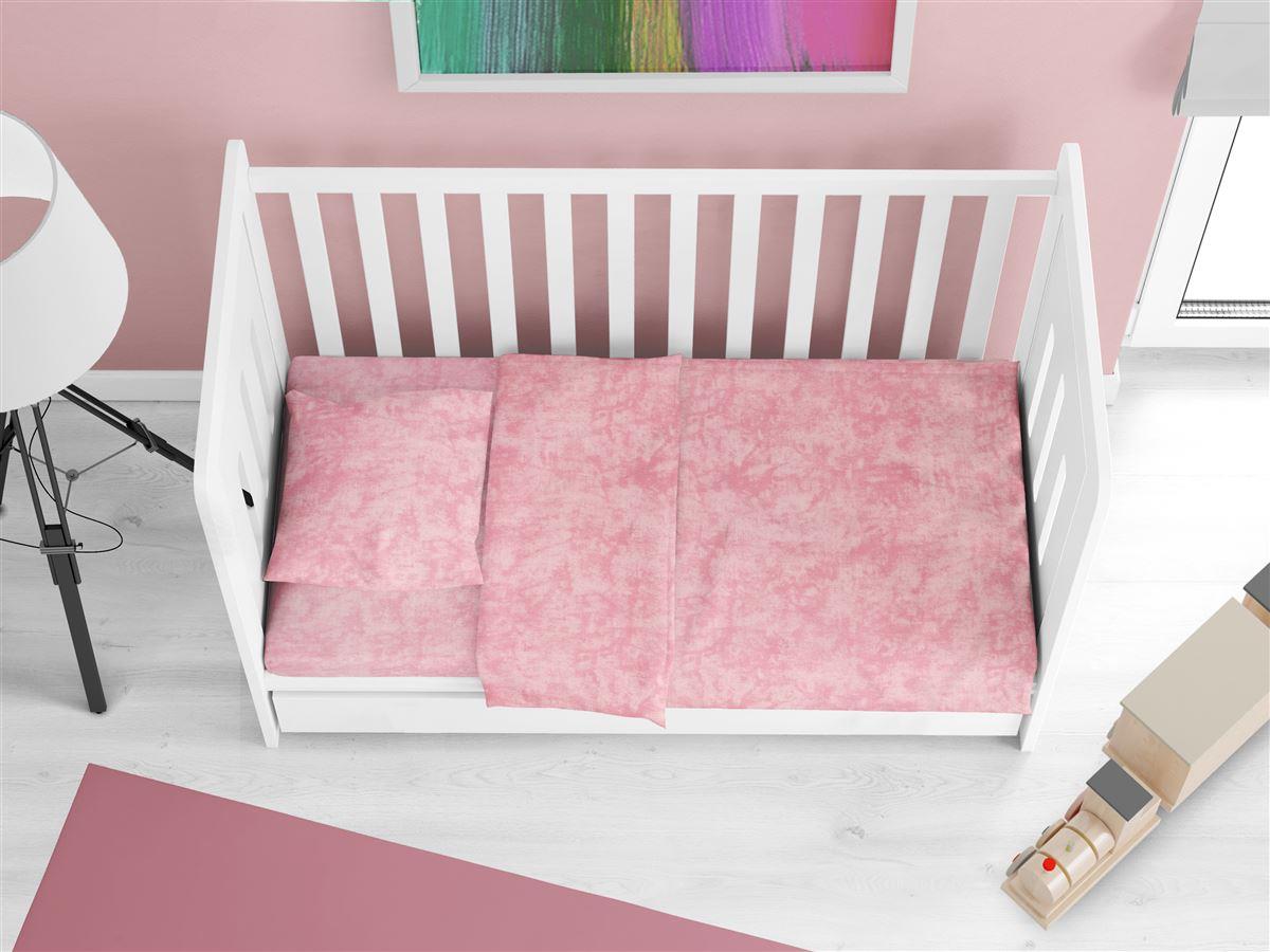 DimCol Παπλωματοθήκη Βαμβακερή Κούνιας Premium Shadow 617 120X160 Pink DimCol (Ύφασμα: Βαμβάκι 100%, Χρώμα: Ροζ, Μέγεθος: Κούνιας) - DimCol - 31130821004