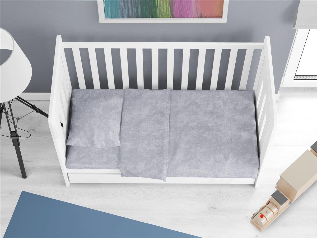 DimCol Παπλωματοθήκη Βαμβακερή Κούνιας Premium Shadow 621 120X160 Light Grey DimCol (Ύφασμα: Βαμβάκι 100%, Χρώμα: Γκρι, Μέγεθος: Κούνιας) - DimCol - 31130821005
