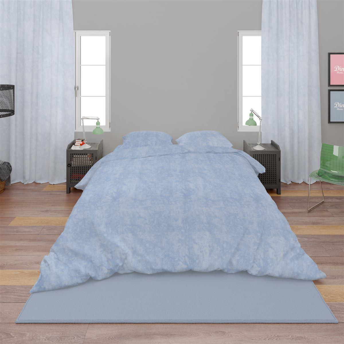 DimCol Παπλωματοθήκη Βαμβακερή Υπέρδιπλη Premium Shadow 614 220X240 Sky Blue DimCol (Ύφασμα: Βαμβάκι 100%, Χρώμα: Μπλε, Μέγεθος: Υπέρδιπλα) - DimCol - 33130824003