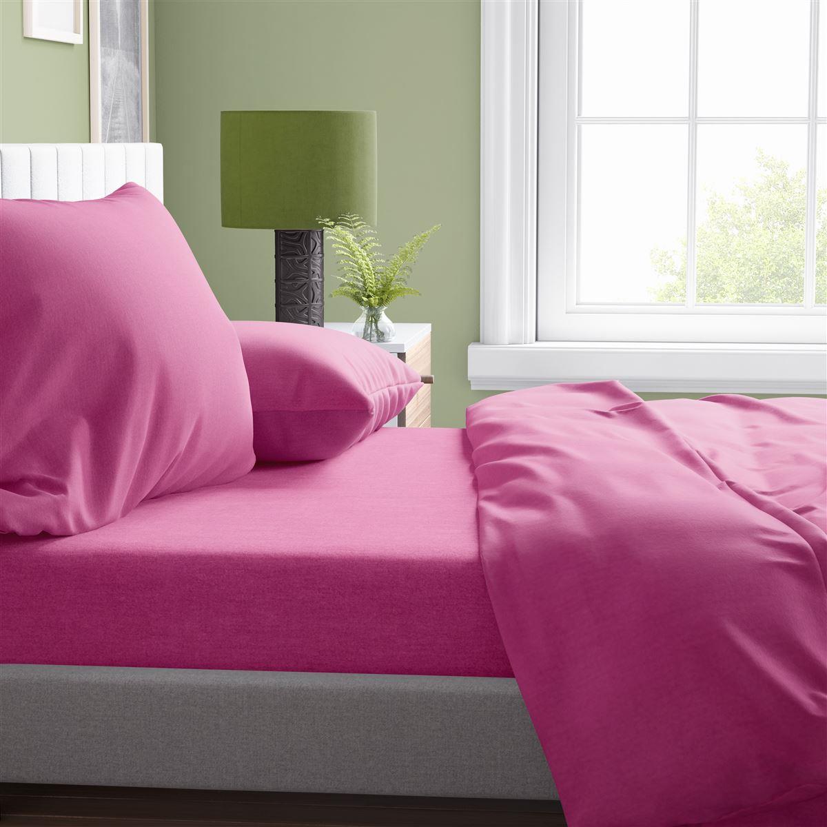 Σεντόνι Μεμονωμένο Βαμβακερό King Size Solid 499 240X270 Fuchsia DimCol (Ύφασμα: Βαμβάκι 100%, Τύπος κατωσέντονου: Χωρίς Λάστιχο, Χρώμα: Φούξια, Μέγεθος: King Size) - DimCol - 33122025010