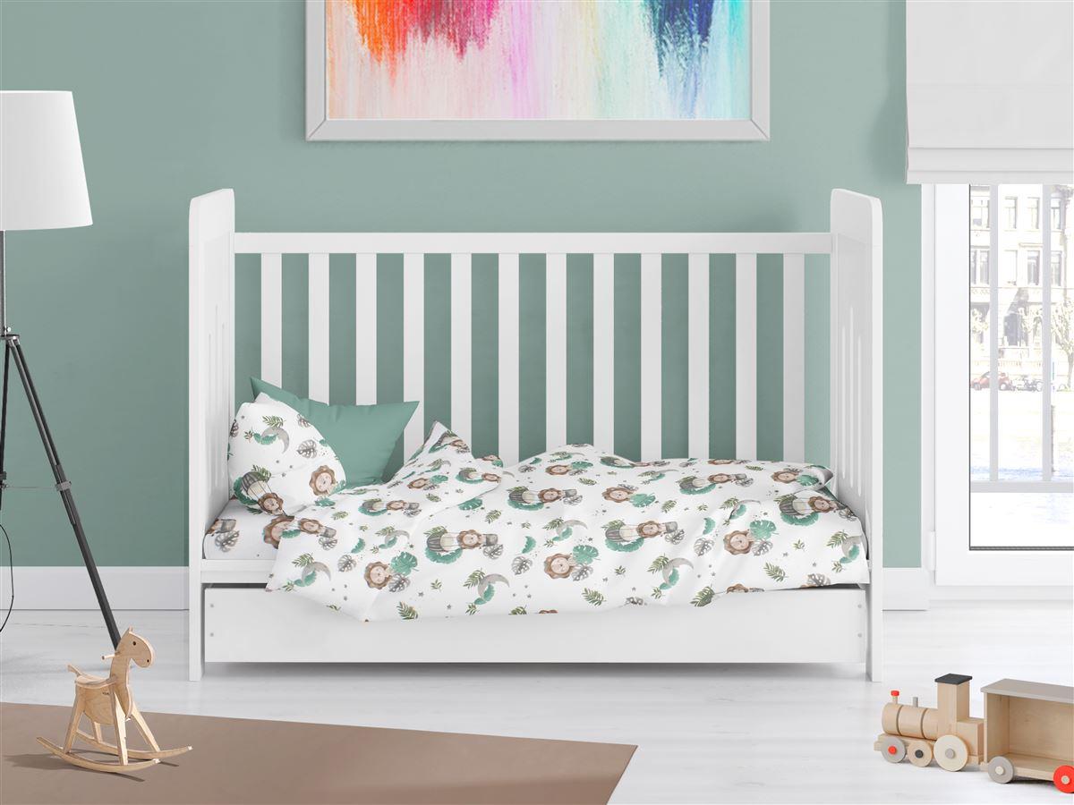 Κουβερλί, Παπλωματοθήκες 24home - ΣΗΜΑΝΤΙΚΟ: Σε περίπτωση διαφοράς τιμής από το κατάστημα ισχύει παντα και μόνο η τιμή του καταστήματος Παπλωματοθήκη Βαμβακερή Κούνιας 120x160εκ. Lion 534 Gre