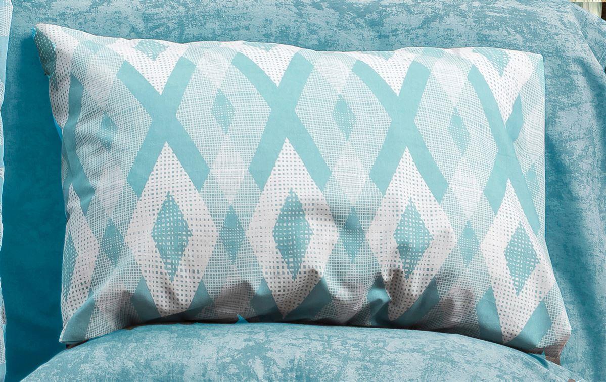 Μαξιλαροθήκη Polycotton 50x70εκ. Ευδοξία 481 Petrol Dim