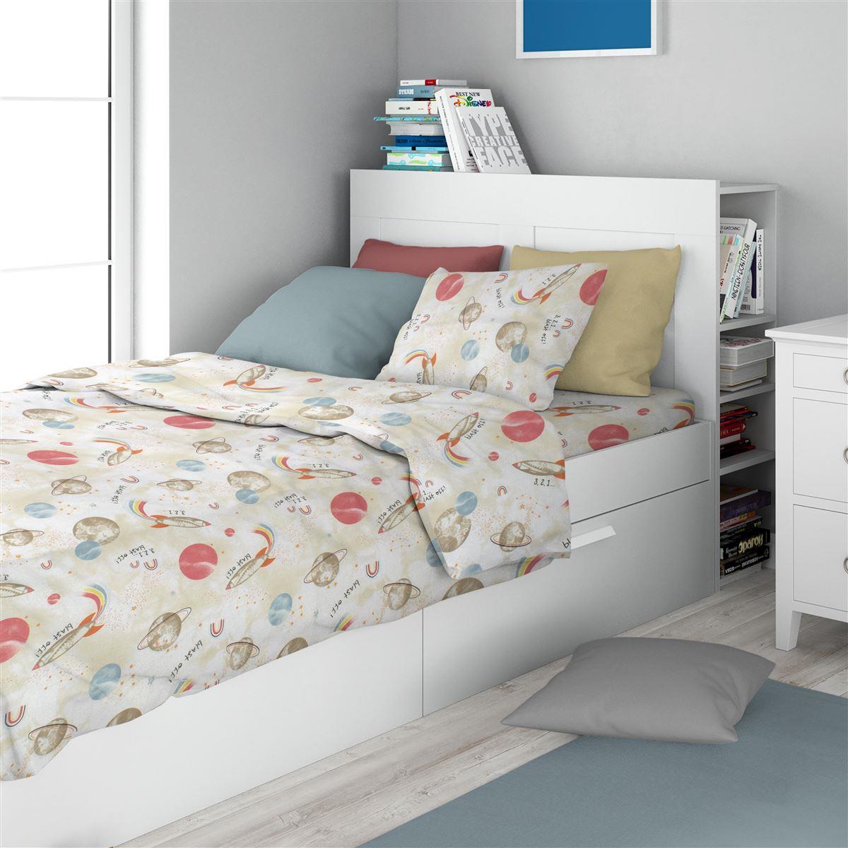 DimCol - ΣΗΜΑΝΤΙΚΟ: Σε περίπτωση διαφοράς τιμής από το κατάστημα ισχύει παντα και μόνο η τιμή του καταστήματος Σετ Σεντόνια 3τμχ Παιδικά Βαμβακερά Μονά 160x240εκ. Spa