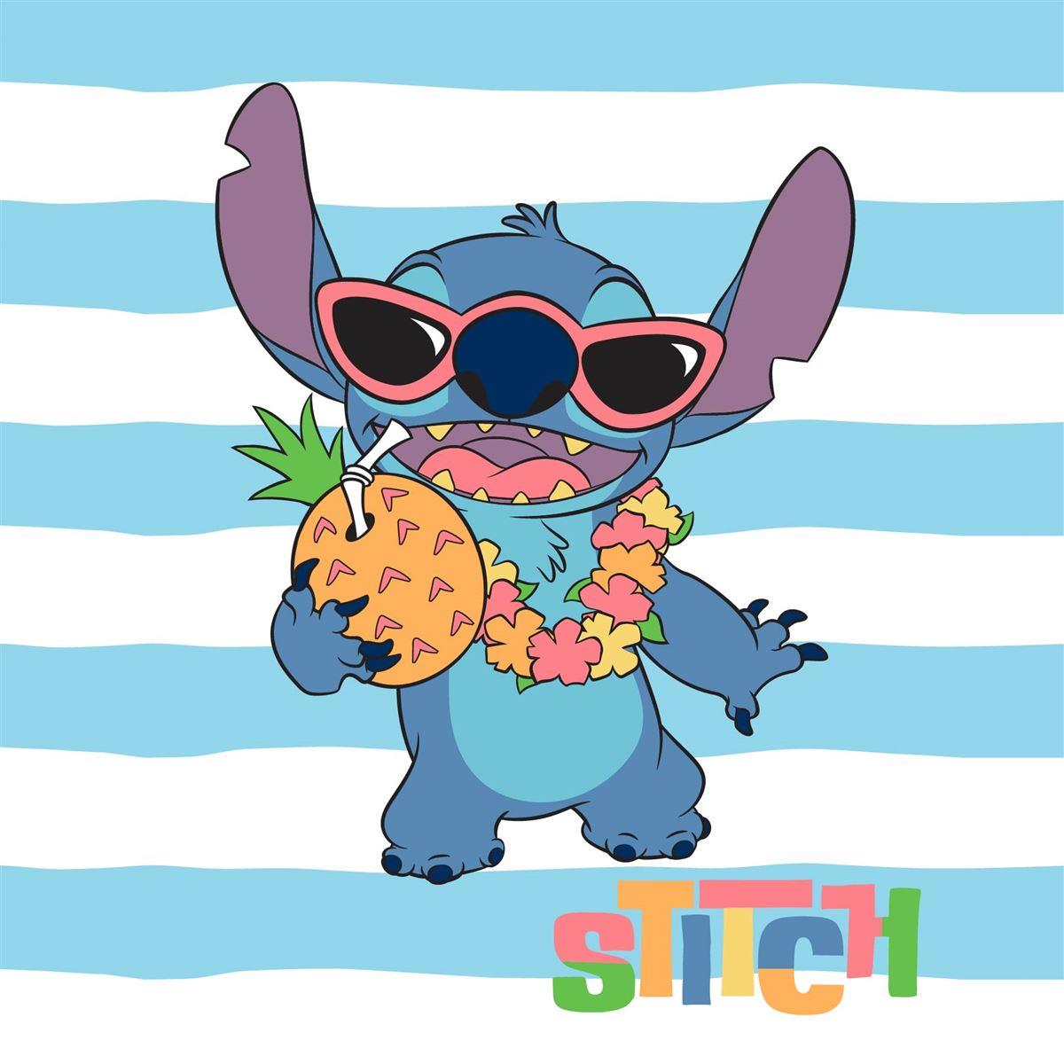 DimCol Λαβέτα-Μαγική Πετσέτα Polyester 30x30εκ. Lilo & Stitch 79 Sky Blue Disney DimCol (Ύφασμα: Polyester, Χρώμα: Μπλε) - DimCol - 54460202005