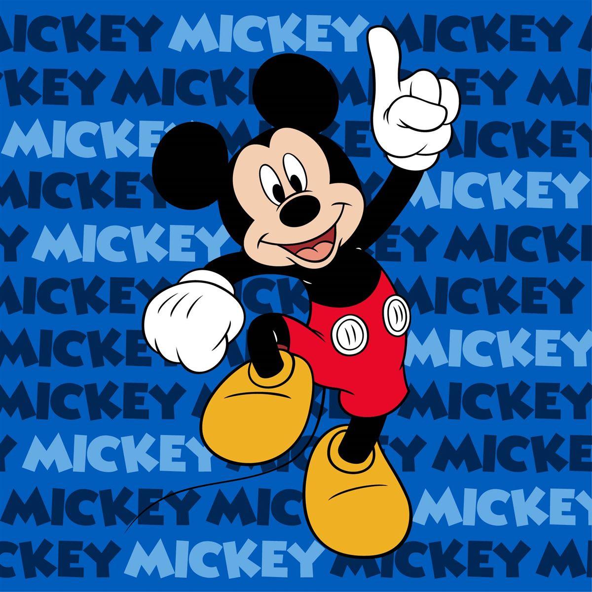 DimCol Λαβέτα-Μαγική Πετσέτα Polyester 30x30εκ. Mickey 50 Blue Disney DimCol (Ύφασμα: Polyester, Χρώμα: Μπλε) - DimCol - 54460202007