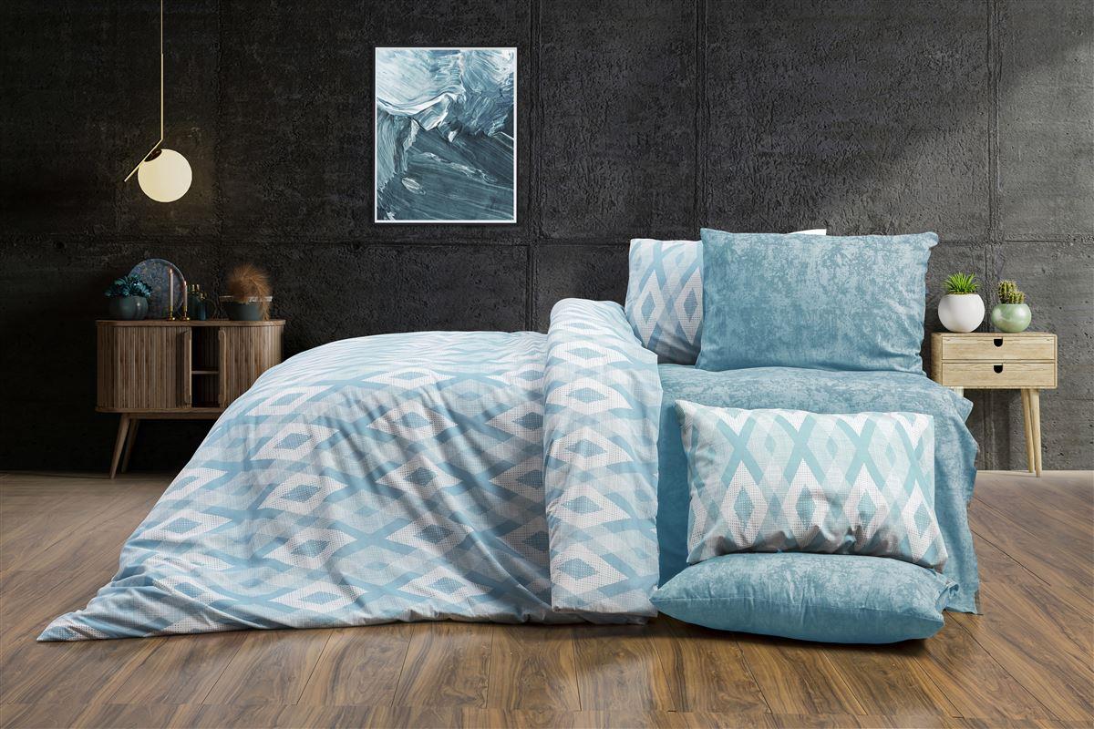 DimCol Πάπλωμα Polycotton Μονό 160x240εκ. Ευδοξία 481 Petrol DimCol (Χρώμα: Πετρόλ , Ύφασμα: 70% Βαμβάκι-30% Polyester, Μέγεθος: Μονά) - DimCol - 33311123053