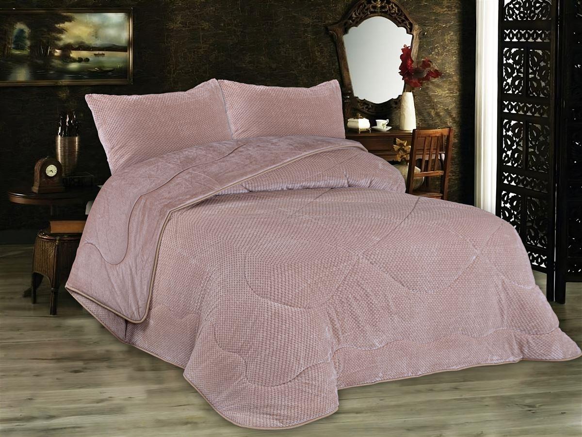 DimCol Κουβερτοπάπλωμα Popcorn Fleece Υπέρδιπλο 220x240εκ. Salmon Rose 1950 DimCol (Ύφασμα: Polyester, Χρώμα: Ροζ) - DimCol - 33421024048