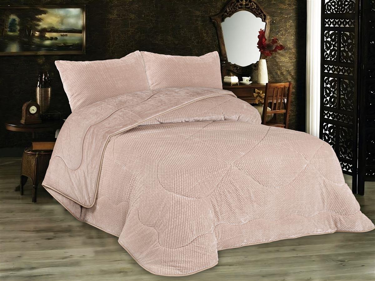 DimCol Κουβερτοπάπλωμα Popcorn Fleece Υπέρδιπλο 220x240εκ. Mocha 1950 DimCol (Ύφασμα: Polyester, Χρώμα: Μόκα) - DimCol - 33421024047
