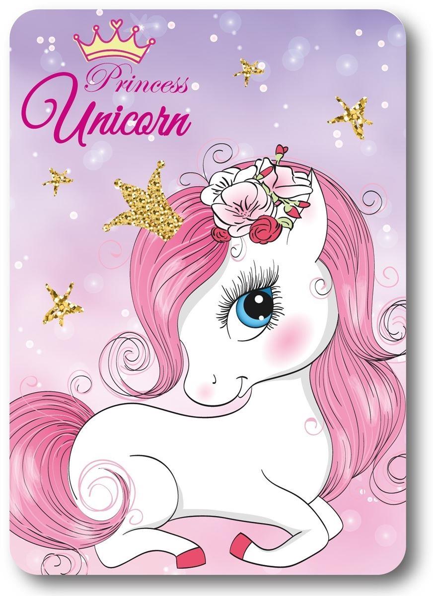DimCol Κουβέρτα Κούνιας Fleece 100x140εκ. Unicorn 24 Pink Digital Print DimCol (Ύφασμα: Fleece, Χρώμα: Ροζ, Μέγεθος: Κούνιας) - DimCol - 54462527011