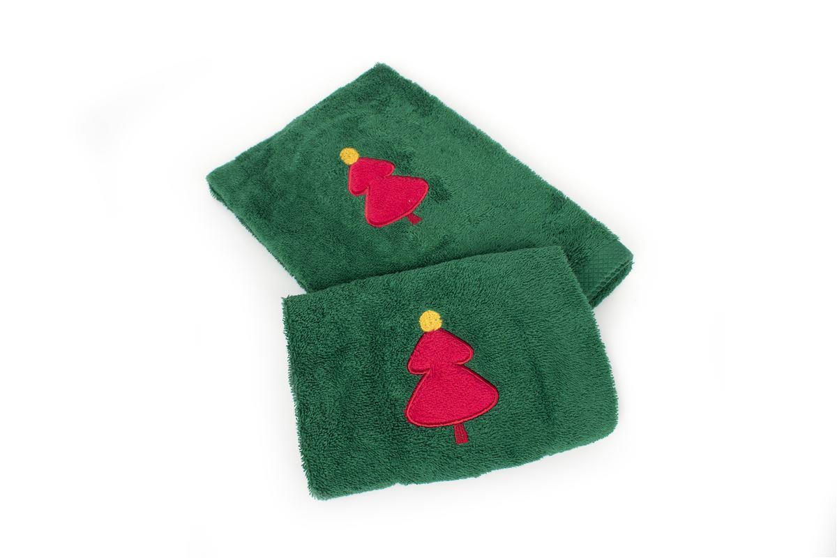 Χριστουγεννιάτικο Σετ Πετσέτες 2 τεμ Βαμβακερό Christma
