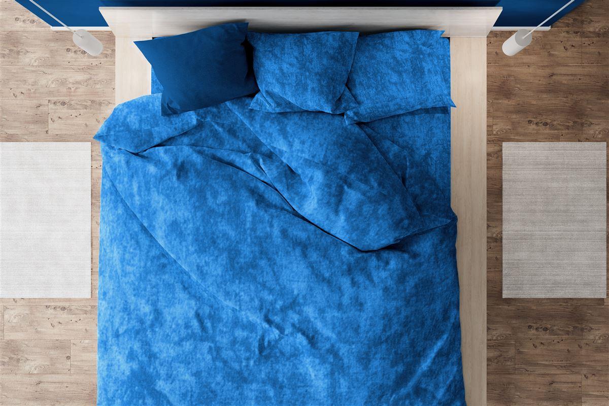 Παπλωματοθήκη Βαμβακερή Υπέρδιπλη 220x240εκ. Premium Shadow 631 Electric Blue DimCol...