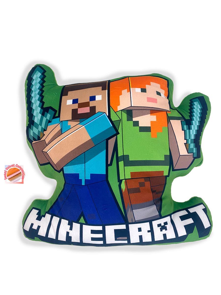Διακοσμητικό Μαξιλάρι 3D Velboa 40εκ. Mojang Minecraft 