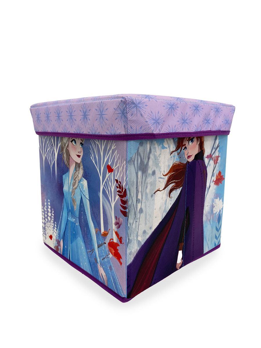 Κουτί-Σκαμπό Polyester Disney Home Frozen 12 Lilac 30x30x30εκ. DimCol (Ύφασμα:...