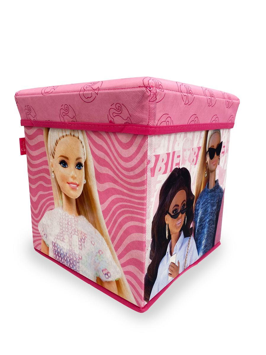Κουτί-Σκαμπό Polyester Mattel Barbie 15 Pink 30x30x30εκ. DimCol (Ύφασμα: Polyester,...