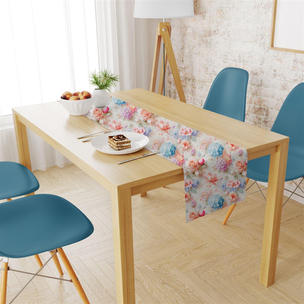 Runner Αλέκιαστο Polycotton 40x180εκ. Ορτανσίες 464 Multi DimCol (Ύφασμα: 70%...