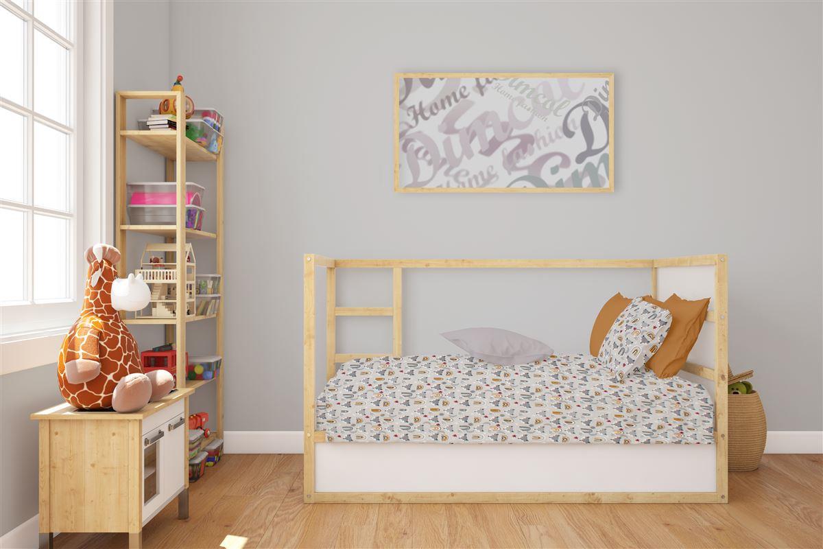 Σεντόνι Μεμονωμένο Βαμβακερό Με Λάστιχο Κούνιας 70x140+15εκ. Fox 527 Grey Dimcol (Ύφασμα: Βαμβάκι 100%, Τύπος κατωσέντονου: Με Λάστιχο, Χρώμα: Γκρι, Μέγεθος: Μεμονωμένο) - DimCol - 31112019056