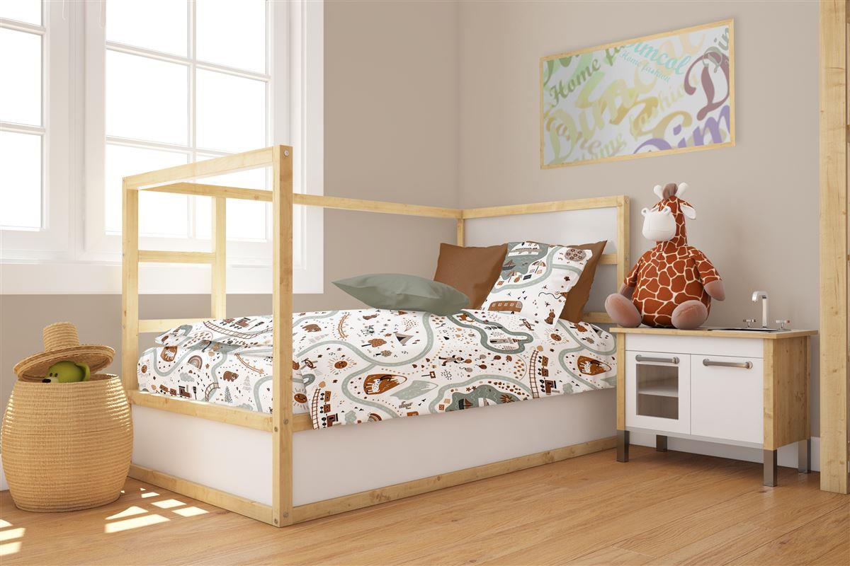 DimCol - ΣΗΜΑΝΤΙΚΟ: Σε περίπτωση διαφοράς τιμής από το κατάστημα ισχύει παντα και μόνο η τιμή του καταστήματος Παπλωματοθήκη Βαμβακερή Κούνιας 120x160εκ. Countryside