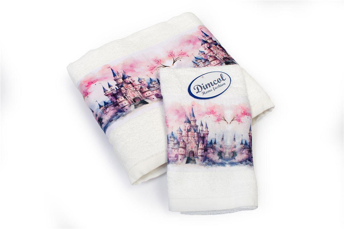 Σετ Πετσέτες 2τμχ Μπεμπέ Βαμβακερές Fairytale Castle 32