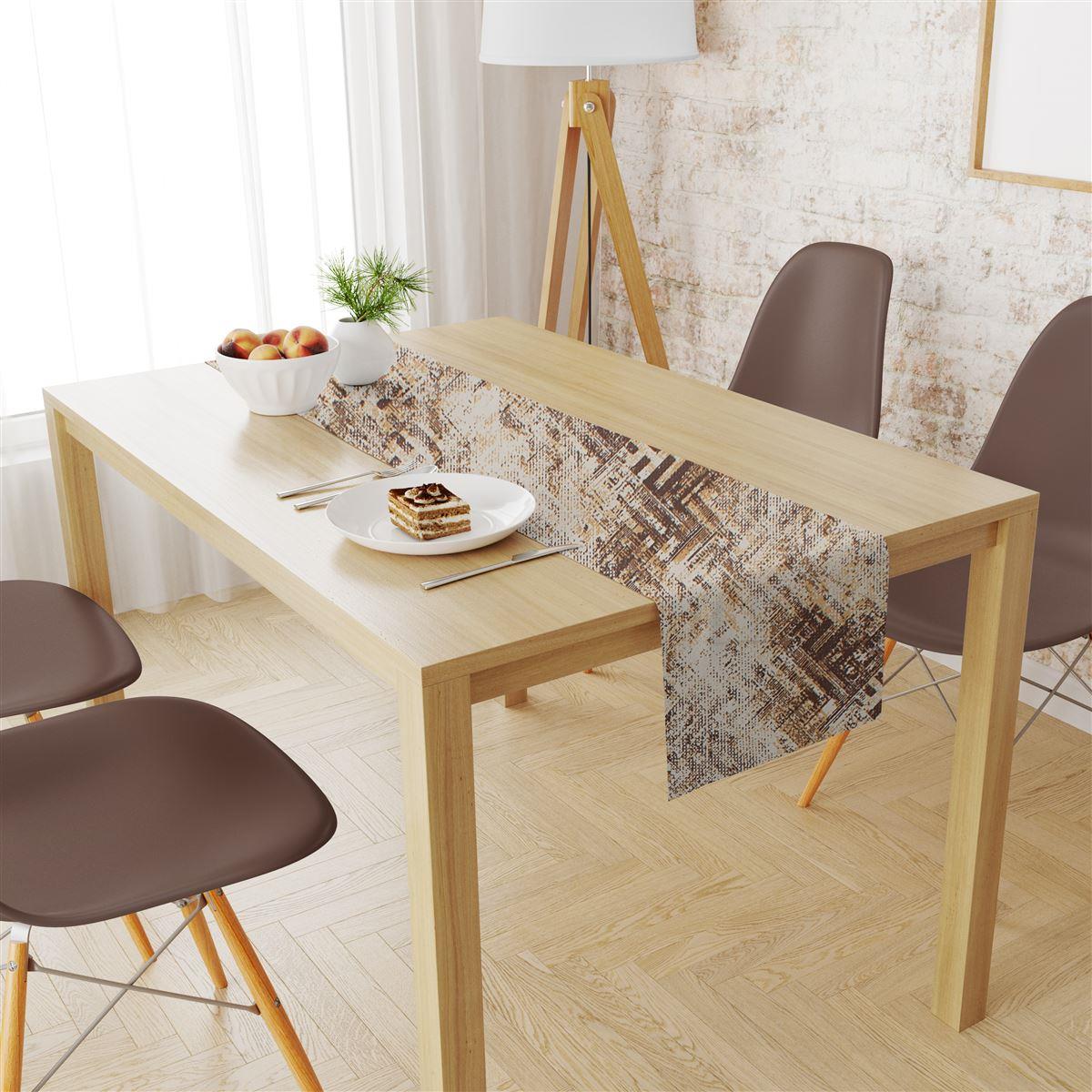 Runner Αλέκιαστο Polycotton 40x180εκ. Skid Marks 472 Beige DimCol (Χρώμα:...