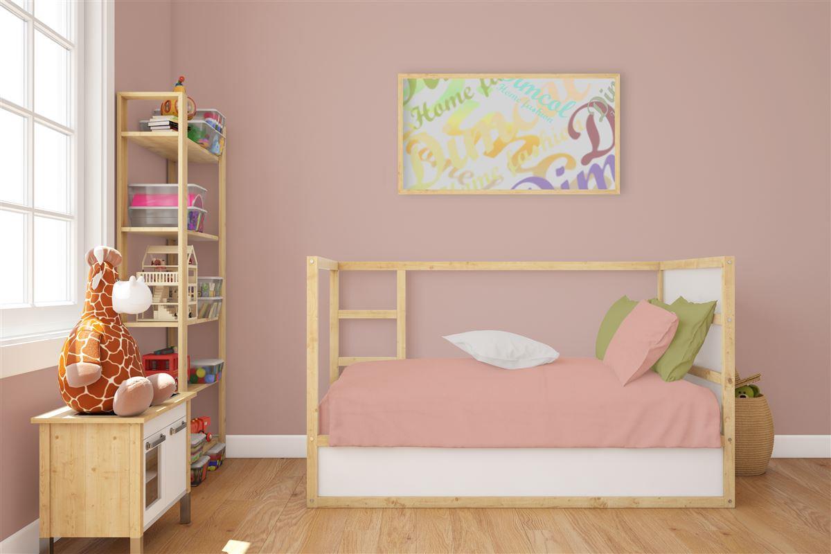 Σετ Σεντόνια Μονόχρωμα Βαμβακερά Κούνιας 120x160εκ. Solid 503 Dusty Rose DimCol (Ύφασμα: Βαμβάκι 100%, Τύπος κατωσέντονου: Χωρίς Λάστιχο, Χρώμα: Ροζ, Μέγεθος: Σετ) - DimCol - 31122221003