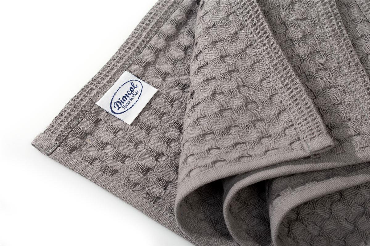 Ποτηρόπανο Πικέ Βαμβακερό 50x70εκ. Solid Grey DimCol 33