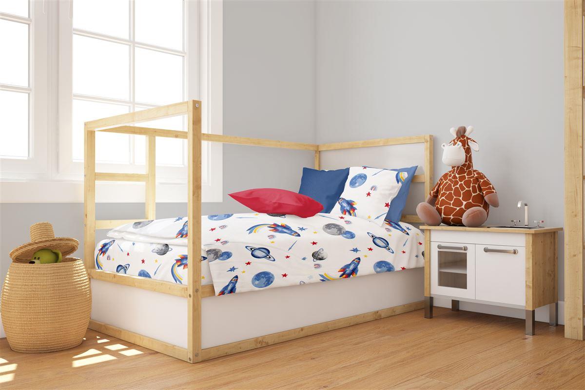 Πάπλωμα Μπεμπέ Βαμβακερό Κούνιας 120x160εκ. Space Missi