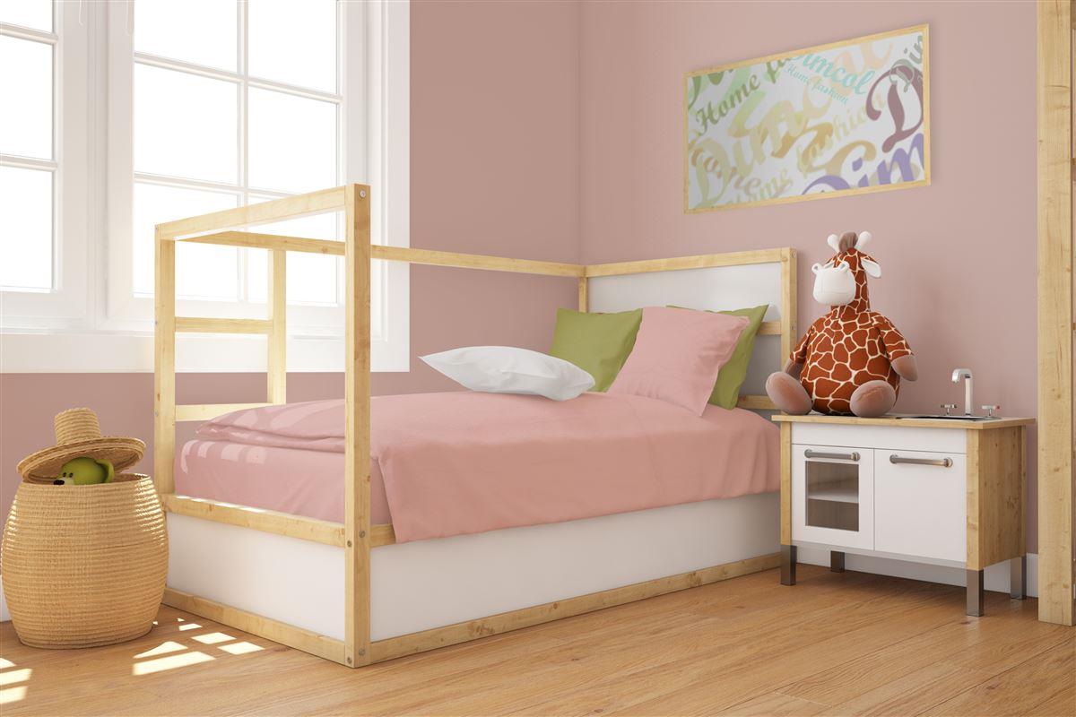 Πάπλωμα Βαμβακερό Κούνιας 120x160εκ. Solid 503 Dusty Ro