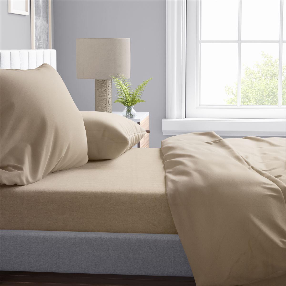 Πάπλωμα Βαμβακερό Υπέρδιπλο 220x240εκ. Solid 502 Beige 