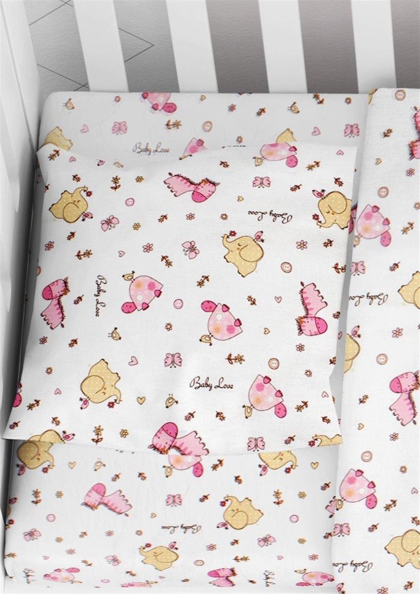 Μαξιλαροθήκη Φανελένια Bebe 35x45εκ. Elephant 072 White