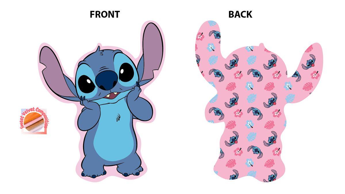 Διακοσμητικό Μαξιλάρι Velboa 20εκ. Stitch 690 Pink Disney Home (Χρώμα: Ροζ, Ύφασμα: Velboa) - DimCol - 54461702037