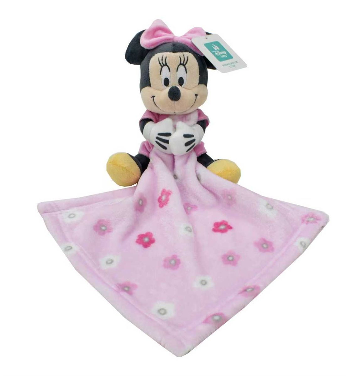 Πανάκι Παρηγορίας Fleece 30x30εκ. Με Λούτρινο 25εκ. Minnie 37 Pink Disney Home (Ύφασμα: Polyester, Χρώμα: Ροζ) - DimCol - 51411802003