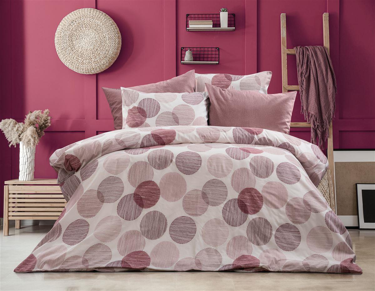 Σετ Σεντόνια 4τμχ Polycotton Υπέρδιπλα 220x240εκ. Κοραλία 466 Rotten Apple DimCol (Τύπος κατωσέντονου: Χωρίς Λάστιχο, Χρώμα: Σάπιο Μήλο , Ύφασμα: 70% Βαμβάκι-30% Polyester, Μέγεθος: Υπέρδιπλα) - DimCol - 33312324042