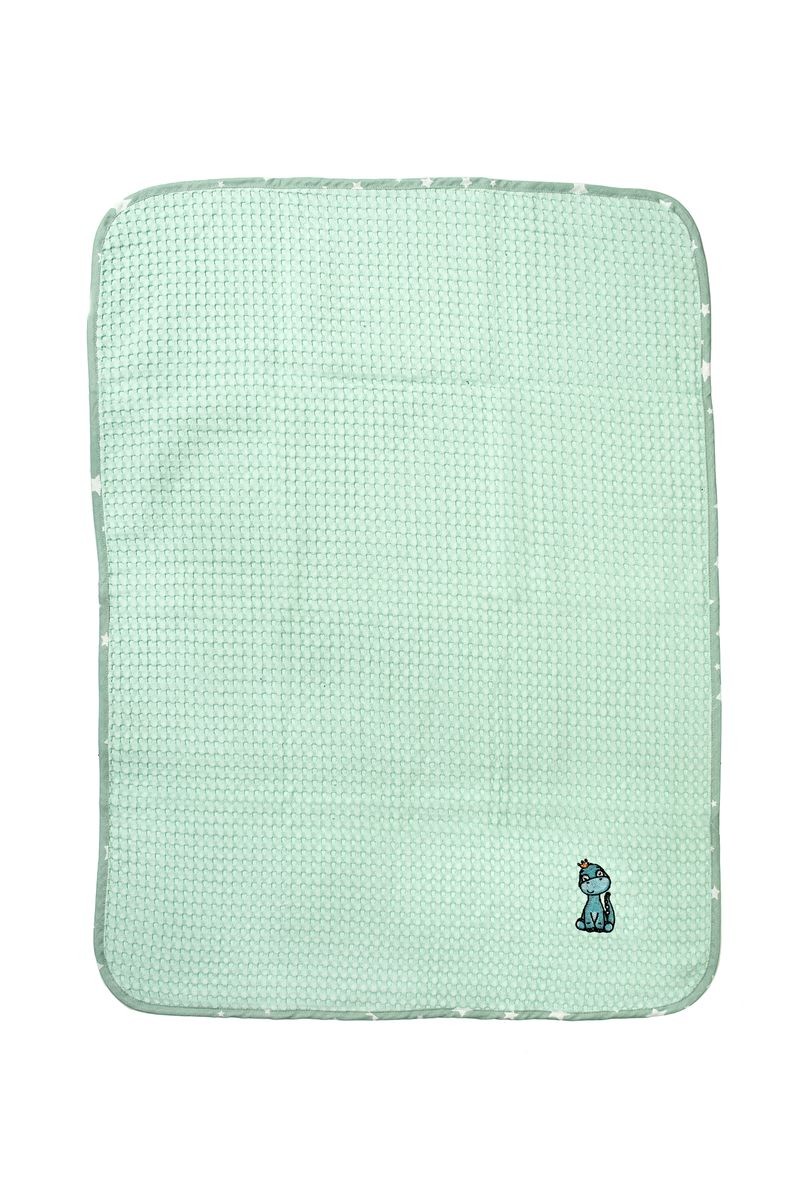 Κουβέρτα Πικέ Λίκνου 80x110εκ. Με Κέντημα Dinosaur 182 Mint DimCol (Ύφασμα: Βαμβάκι 100%, Χρώμα: Μέντα, Μέγεθος: Λίκνου) - DimCol - 31142620012
