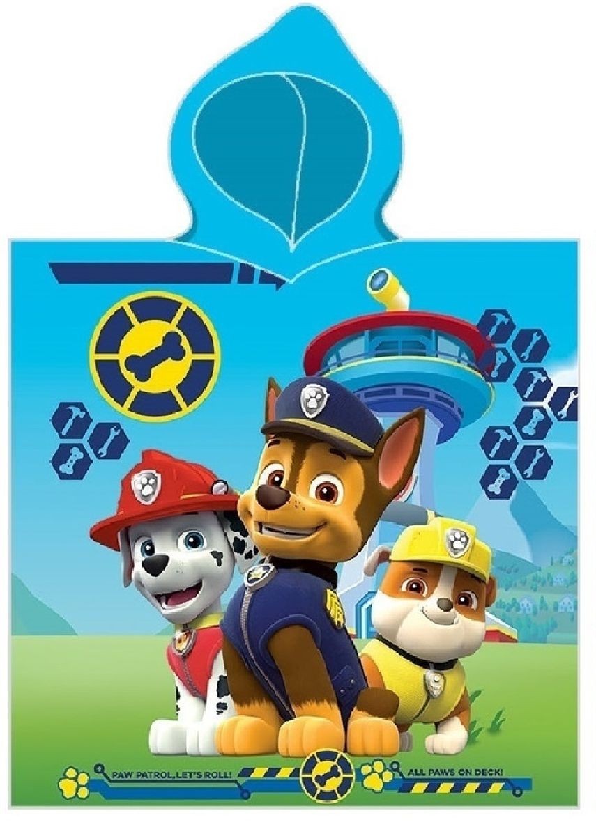 Πόντσο Quick Dry Microfiber 50x100εκ. Nickelodeon Paw Patrol 203 Sky Blue Dimcol (Ύφασμα: Microfiber, Χρώμα: Γαλάζιο ) - DimCol - 54463144045